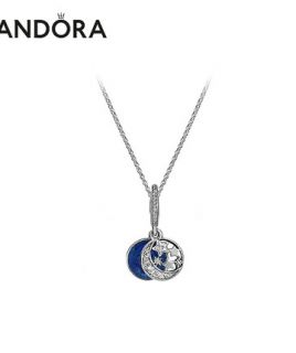 Pandora潘多拉官网星海之辰ZT0126锁骨链蓝色时尚简约气质项链女